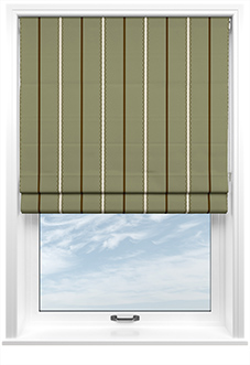 The British Stripe Co. Alfred, Derwent No.1 - Roman Blind
